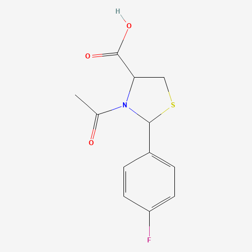 3-ACETYL-2-(4-FLUORO-PHENYL)-THIAZOLIDINE-4-CARBOXYLIC ACID