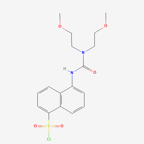 5-[3,3-BIS-(2-METHOXY-ETHYL)-UREIDO]-NAPHTHALENE-1-SULFONYL CHLORIDE
