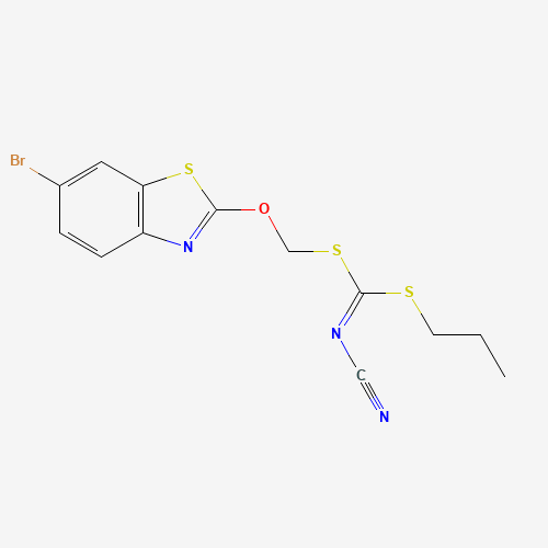 [(6-BROMOBENZO[D]THIAZOL-2-YLOXY)METHYL] PROPYLCYANOCARBONIMIDODITHIOATE