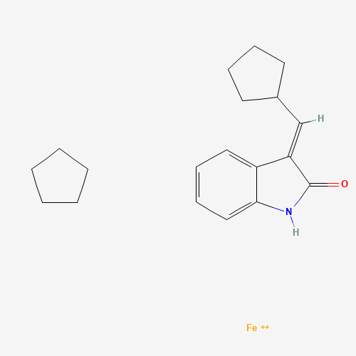 (E)-3-Ferrocenylmethylidene-1,3-dihydro-2H-indol-2-one