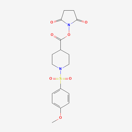 1-[({1-[(4-Methoxyphenyl)sulfonyl]piperidin-4-yl}carbonyl)oxy]pyrrolidine-2,5-dione(903853-23-6)