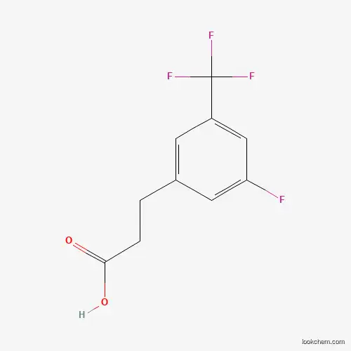 Molecular Structure of 916420-41-2 (3-[3-Fluoro-5-(trifluoromethyl)phenyl]propionic acid)
