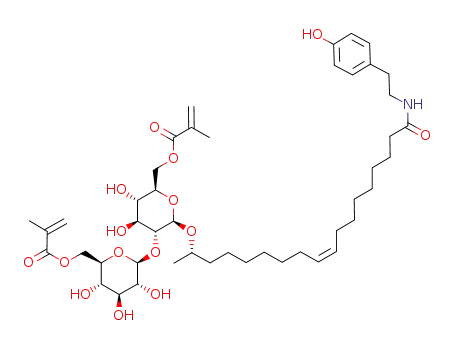 p-hydroxyphenethyl 17-L-[(2'-O-β-D-glucopyranosyl-β-D-glucopyranosyl)oxy]-cis-9-octadecenamide 6',6''-dimethacrylate