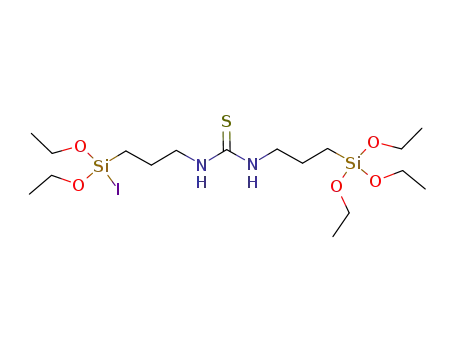 N-{3-[diethoxy-iodosilyl]propyl}-N'-[3-(triethoxysilyl)propyl]thiourea