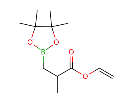 vinyl 2-methyl-3-(4,4,5,5-tetramethyl-1,3,2-dioxaborolan-2-yl)propanoate