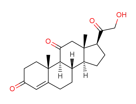 Molecular Structure of 72-23-1 (11-DEHYDROCORTICOSTERONE)