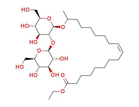 (Z)-17-[(2R,3R,4S,5S,6R)-4,5-Dihydroxy-6-hydroxymethyl-3-((2S,3R,4S,5S,6R)-3,4,5-trihydroxy-6-hydroxymethyl-tetrahydro-pyran-2-yloxy)-tetrahydro-pyran-2-yloxy]-octadec-9-enoic acid ethyl ester