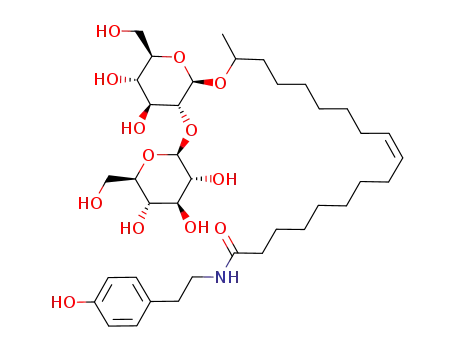 p-hydroxyphenethyl 17-L-[(2'-O-β-D-glucopyranosyl-β-D-glucopyranosyl)-oxy]-cis-9-octadecenamide