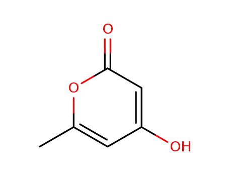 Molecular Structure of 675-10-5 (4-Hydroxy-6-methyl-2-pyrone)
