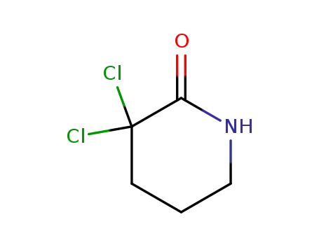 Molecular Structure of 41419-12-9 (3,3-dichloropiperidin-2-one)