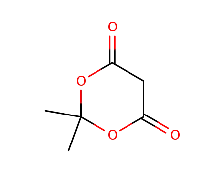 Molecular Structure of 2033-24-1 (2,2-Dimethyl-1,3-dioxane-4,6-dione)