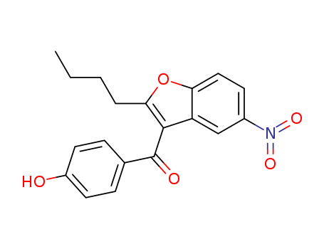 141645-16-1,(2-Butyl-5-nitrobenzofuran-3-yl)(4-hydroxyphenyl)methanone,(2-butyl-5-nitro-1-benzofuran-3-yl)-(4-hydroxyphenyl)methanone