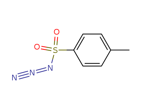 941-55-9,Tosyl azide,p-Toluenesulfonylazide (6CI,7CI,8CI);4-Methylbenzenesulfonyl azide;Azido-p-toluenesulfonic acid;NSC 138649;Tosylazide;p-Methylphenylsulfonyl azide;p-Toluenesulfonazide;p-Toluenesulfonic acid azide;p-Tolylsulfonyl azide;p-Tosyl azide;
