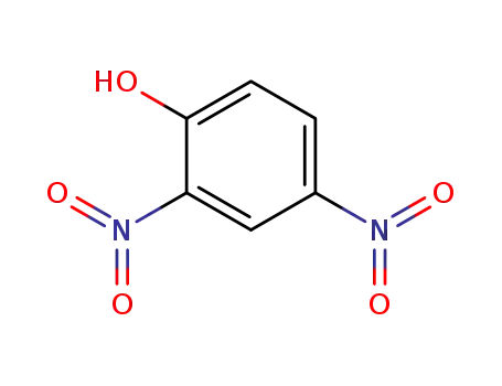 Molecular Structure of 51-28-5 (2,4-Dinitrophenol)