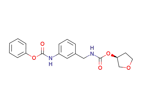 carbamic acid [[3-[(phenoxycarbonyl)amino]phenyl]methyl]-(3S)-tetrahydro-3-furanyl ester