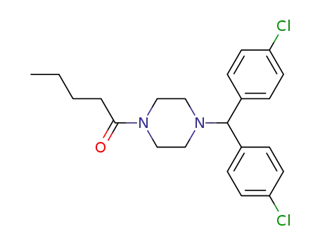 1-{4-[bis-(4-chlorophenyl)methyl]piperazin-1-yl}pentan-1-one