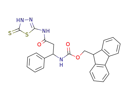 [3-[(4,5-dihydro-5-thioxo-1,3,4-thiadiazol-2-yl)amino]-3-oxo-1-phenylpropyl]carbamic acid 9H-fluoren-9-yl methyl ester