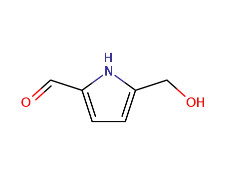 Molecular Structure of 67350-50-9 (1H-Pyrrole-2-carboxaldehyde,5-(hydroxymethyl)-(9CI))