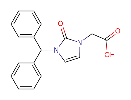 [3-(diphenylmethyl)-2-oxo-2,3-dihydro-1H-imidazol-1-yl]acetic acid