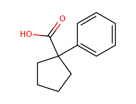 Molecular Structure of 77-55-4 (1-Phenylcyclopentanecarboxylic acid)