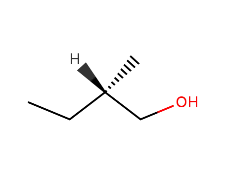 Molecular Structure of 1565-80-6 ((S)-(-)-2-Methyl-1-butanol)