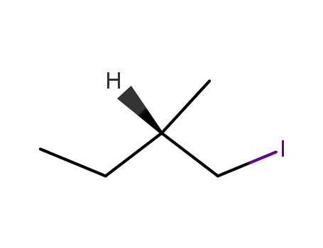 Molecular Structure of 29394-58-9 ((S)-(+)-1-Iodo-2-methylbutane)