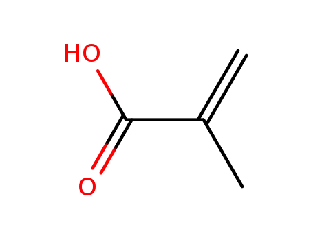 Molecular Structure of 79-41-4 (2-Methyl-2-propenoic acid)
