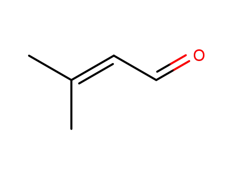 Molecular Structure of 107-86-8 (3-Methyl-2-butenal)
