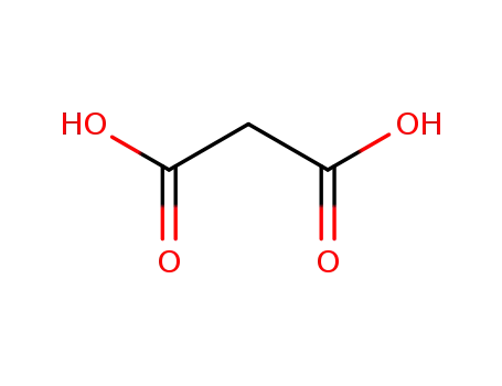 Molecular Structure of 141-82-2 (Malonic acid)
