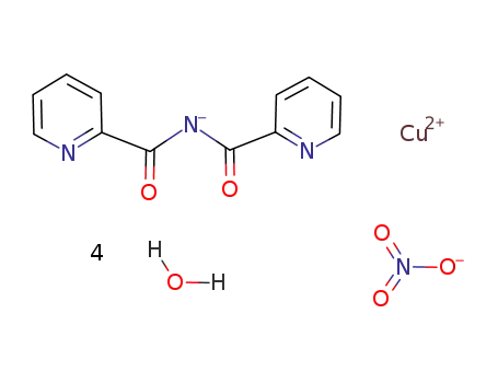 [Cu(bis(2-pyridylcarbonyl)amidato)(H2O)2](NO3) * 2 H2O