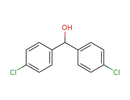 Molecular Structure of 90-97-1 (4,4'-Dichlorobenzhydrol)