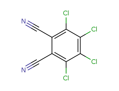 Molecular Structure of 1953-99-7 (3,4,5,6-Tetrachlorophthalonitrile)
