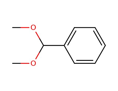 1125-88-8,Benzaldehyde dimethyl acetal,Benzaldehyde,dimethyl acetal (6CI,7CI,8CI);(Dimethoxymethyl)benzene;Dimethoxyphenylmethane;NSC 286137;Phenyldimethoxymethane;a,a-Dimethoxytoluene;a-Methoxybenzyl methyl ether;