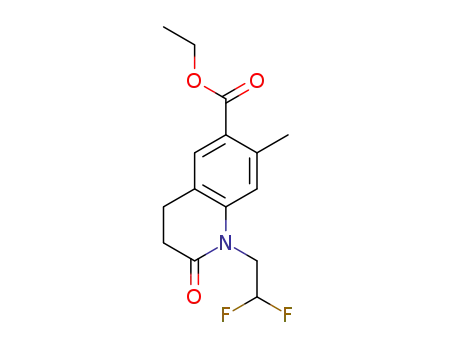 1-(2,2-difluoroethyl)-7-methyl-2-oxo-1,2,3,4-tetrahydroquinoline-6-carboxylic acid ethyl ester