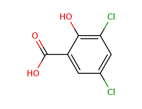 Molecular Structure of 320-72-9 (3,5-Dichlorosalicylic acid)