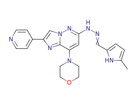 N-(5-methyl-1H-pyrrol-2-ylmethylene)-N-(8-morpholin-4-yl-2-pyridin-4-yl-imidazo[1,2-b]pyridazin-6-yl)-hydrazine