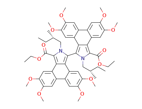 diethyl 5,5′,6,6′,9,9′,10,10′-octamethoxy-2,2′-bis((S)-2-methylbutyl)-2H,2′H-[1,1′-bidibenzo[e,g]isoindole]-3,3′-dicarboxylate