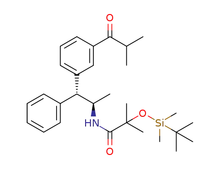 2-(tert-butyldimethylsilyloxy)-2-methyl-N-(1-(4-(trifluoromethyl)phenyl)-1-phenylpropan-2-yl)propanamide
