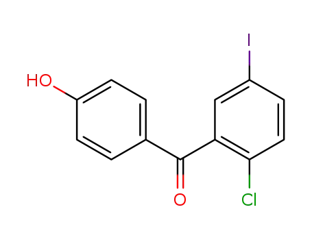 (2-chloro-5-iodophenyl)(4-hydroxyphenyl)methanone