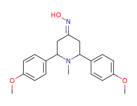 2,6-bis(4-methoxyphenyl)-1-methylpiperidin-4-one oxime