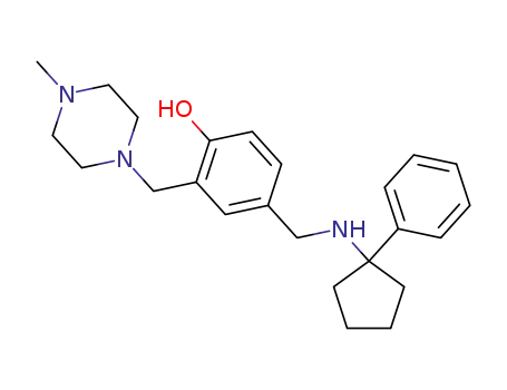 2-[(4-methylpiperazin-1-yl)methyl]-4-[[(1-phenylcyclopentyl)-amino]methyl]phenol