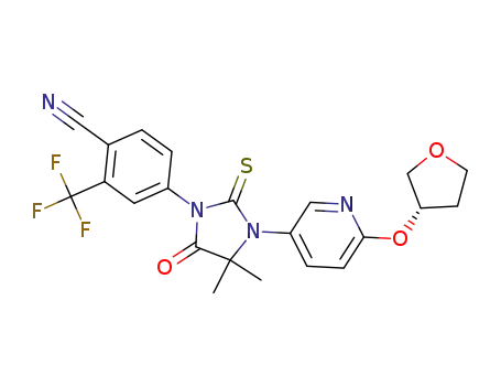 (S)-4-(4,4-dimethyl-5-oxo-3-(6-((tetrahydrofuran-3-yl)oxy)pyridin-3-yl)-2-thioxoimidazolidin-1-yl)-2-(trifluoromethyl)benzonitrile