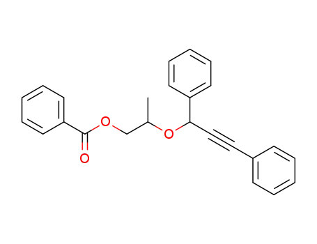 2-((1,3-diphenylprop-2-yn-1-yl)oxy)propyl benzoate