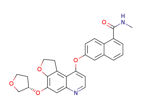 (S)-6-((4-((tetrahydrofuran-3-yl)oxy)-1,2-dihydrofuro[3,2-f] quinolin-9-yl)oxy)-Ν-methyl-1-naphthamide