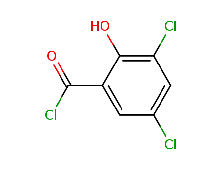 Molecular Structure of 39614-80-7 (Benzoyl chloride, 3,5-dichloro-2-hydroxy-)