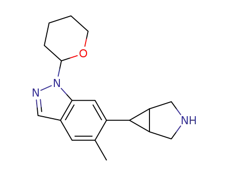6-(3-azabicyclo[3.1.0]hexan-6-yl)-5-methyl-1-(tetrahydro-2H-pyran-2-yl)-1H-indazole