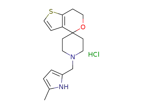 1-((5-methyl-1H-pyrrol-2-yl)methyl)-6',7'-dihydrospiro[piperidine-4,4'-thieno[3,2-c]pyran] hydrochloride