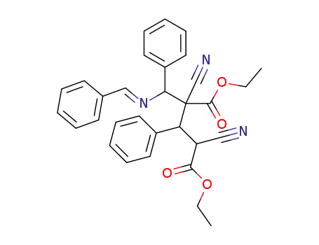 2-(α-benzylidenamino-benzyl)-2,4-dicyano-3-phenyl-glutaric acid diethyl ester
