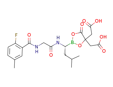 2-[4-(carboxymethyl)-2-[(1R)-1-{2-[(2-fluoro-5-methylphenyl)formamido]acetamido}-3-methylbutyl]-5-oxo-1,3,2-dioxaborolan-4-yl]acetic acid