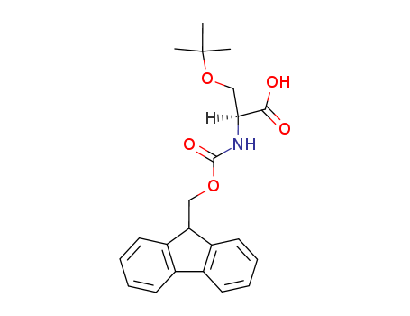 71989-33-8,Fmoc-O-tert-Butyl-L-serine,L-Serine,O-(1,1-dimethylethyl)-N-[(9H-fluoren-9-ylmethoxy)carbonyl]-;(2S)-3-tert-Butoxy-2-[[[(9H-fluoren-9-yl)methoxy]carbonyl]amino]propanoicacid;N-(9-Fluorenylmethoxycarbonyl)-O-tert-butylserine;O-tert-Butyl-N-(9-fluorenylmethoxycarbonyl)serine;Fmoc-Ser(tBu)-OH;